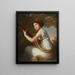 Portrait der Tochter der Künstlerin Jeanne Julie Louise Le Brun 1780-1819, die Gitarre spielt - Elisabeth Louise Vigée Le Brun — gerahmtes Bild an der Wand