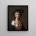 Selbstporträt - Élisabeth Louise Vigée Le Brun — gerahmtes Bild an der Wand