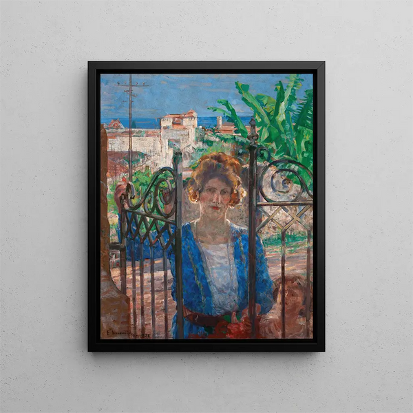 Besuch - Eliseu Visconti — gerahmtes Bild an der Wand