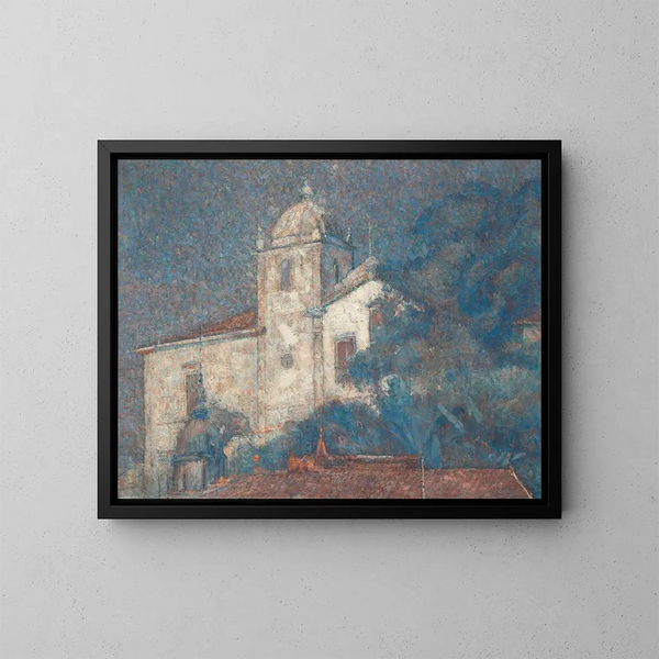 Kirche von Santa Teresa - Eliseu Visconti — gerahmtes Bild an der Wand