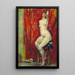 Nackt sitzend - Eliseu Visconti — gerahmtes Bild an der Wand