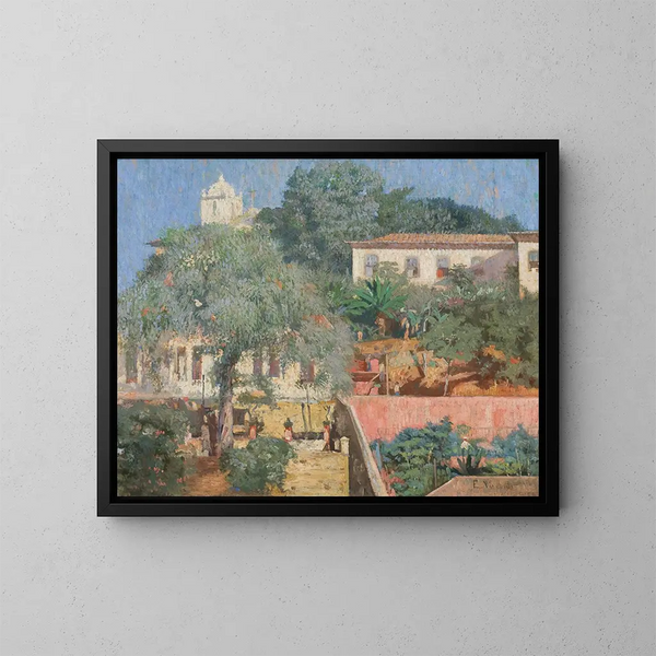 Landschaft von Santa Teresa - Eliseu Visconti — gerahmtes Bild an der Wand
