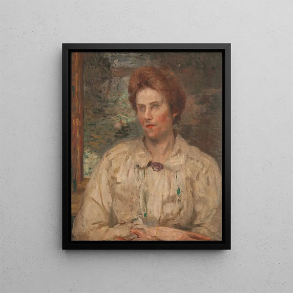 Portrait de Louise - Eliseu Visconti — gerahmtes Bild an der Wand