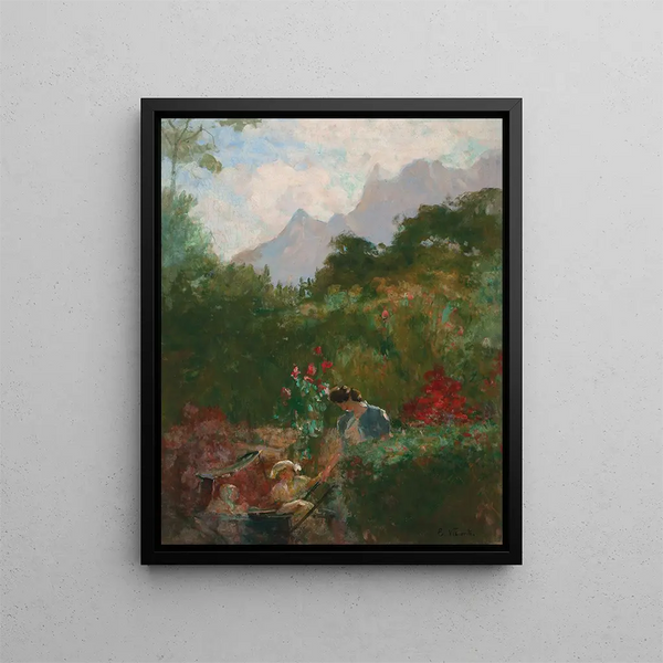 Ein Nest - Eliseu Visconti — gerahmtes Bild an der Wand