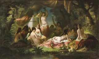 Eliza Joinville - Femmes nues dans un jardin ombrag.webp