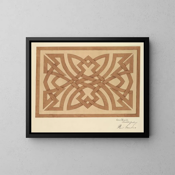 Conception d'entrelacs - Elizabeth A Nedwill — gerahmtes Bild an der Wand