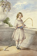 Junge Frau mit Sichel und Cricket-Schläger - Elizabeth Murray — Ansicht des Kunstwerks
