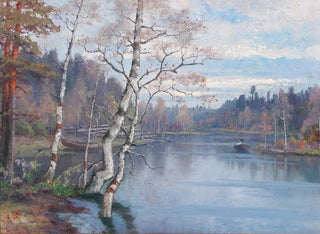 Frühlingslandschaft - Ellen Favorin — Ansicht des Kunstwerks