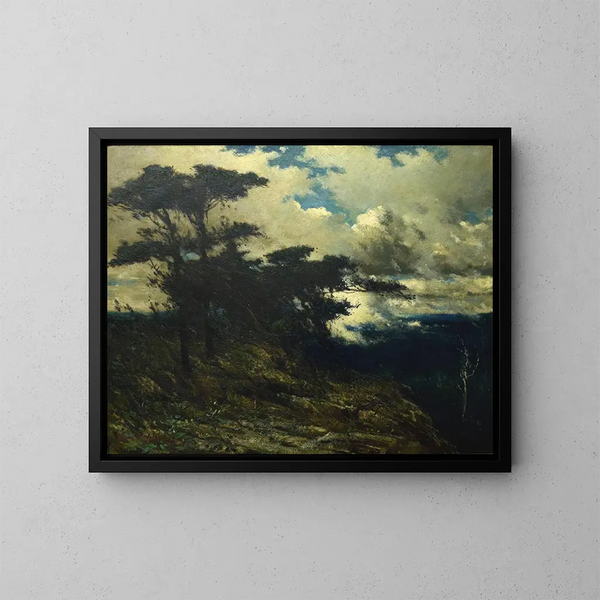 Landschaft mit Bergen - Elliott Daingerfield — gerahmtes Bild an der Wand
