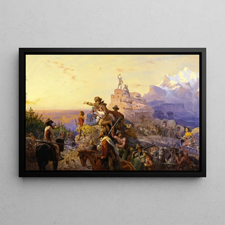 Emanuel Gottlieb Leutze - Westward the Course of Empire Takes Its Way mural study US Capitol.webp