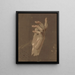Studie der Hand - Emanuel Leutze — gerahmtes Bild an der Wand