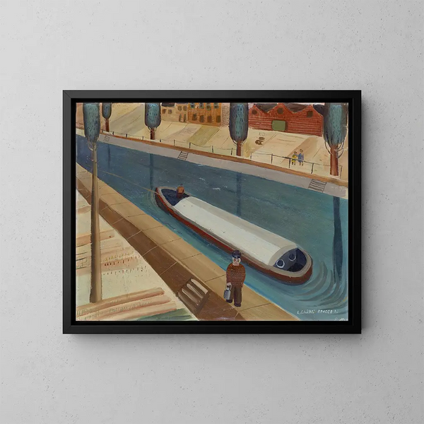 Motiv von Brügge - Emanuel Schättli — gerahmtes Bild an der Wand