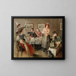 L'orchestre improvisé - Emanuel Spitzer — gerahmtes Bild an der Wand