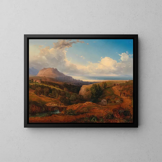 Emanuel Stckler - A View of an Oriental Fortress with a Harbour City Beyond.webp