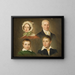 Der Vater, die Mutter, der Sohn und der Adoptivsohn des Künstlers - Emil Brentsen — gerahmtes Bild an der Wand