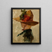 Frau mit Hut - Emil Carlsen — gerahmtes Bild an der Wand