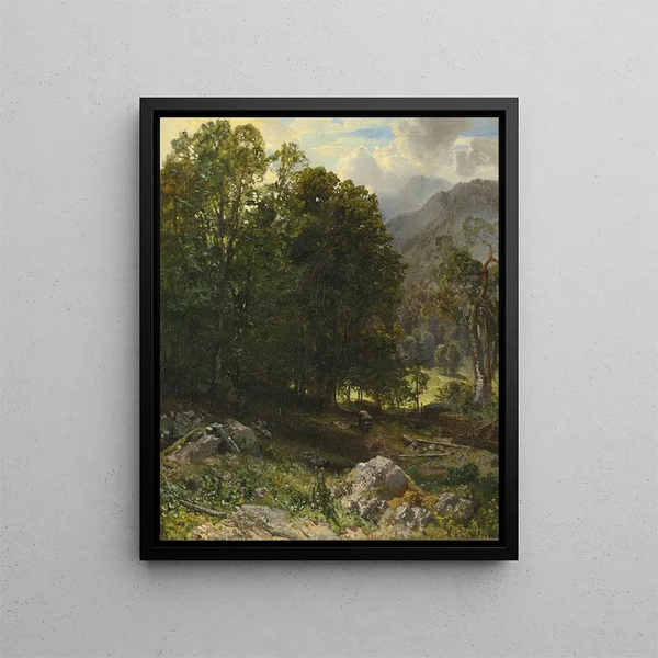 Von Ramsau - Emil Jakob Schindler — gerahmtes Bild an der Wand
