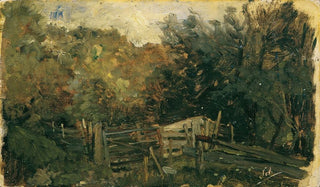 Emil Jakob Schindler - Naturstudie aus Goisern Waldlandschaft.webp