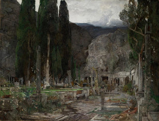 Emil Jakob Schindler - Pax Der Friedhof von Gravosa bei Ragusa.webp