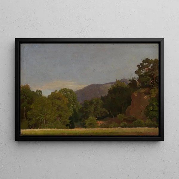 Emil Lugo - Wiese am Waldrand mit Hhenzug in der Ferne.webp