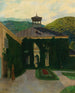 Schloss vor einer hügeligen Landschaft - Emil Orlik — Ansicht des Kunstwerks