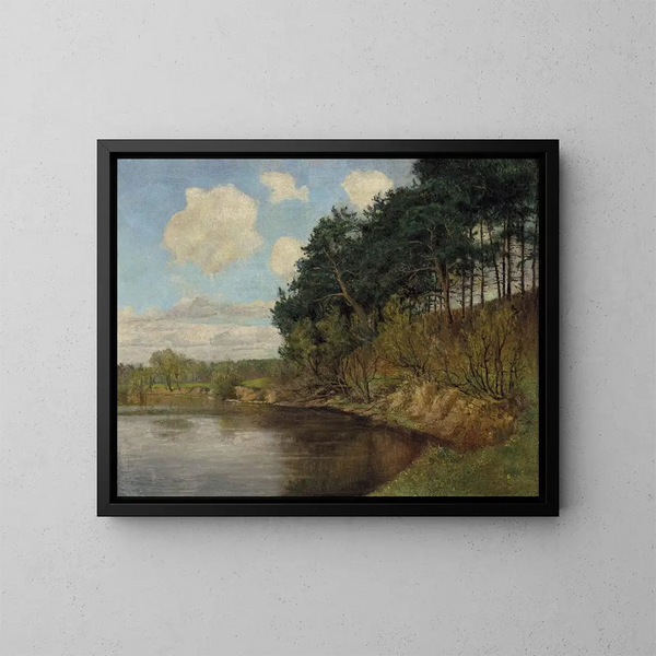 See der Aussicht bei Berlin - Emil Orlik — gerahmtes Bild an der Wand
