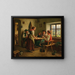 Eine Unterhaltung zu Hause - Emil Rau — gerahmtes Bild an der Wand