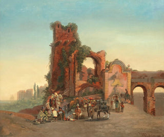 Porte Furbass à Rome - Emil Theodor Richter — Ansicht des Kunstwerks