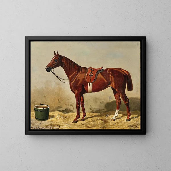 Jument pur-sang anglais - Emil Volkers — gerahmtes Bild an der Wand