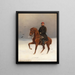 Soldat auf Pferd - Emil Volkers — gerahmtes Bild an der Wand