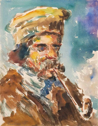Emil von Gerliczy - Pfeifenrauchender Bauer.webp