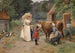 Besuch auf einem Bauernhof - Émile-Charles Dameron — Ansicht des Kunstwerks