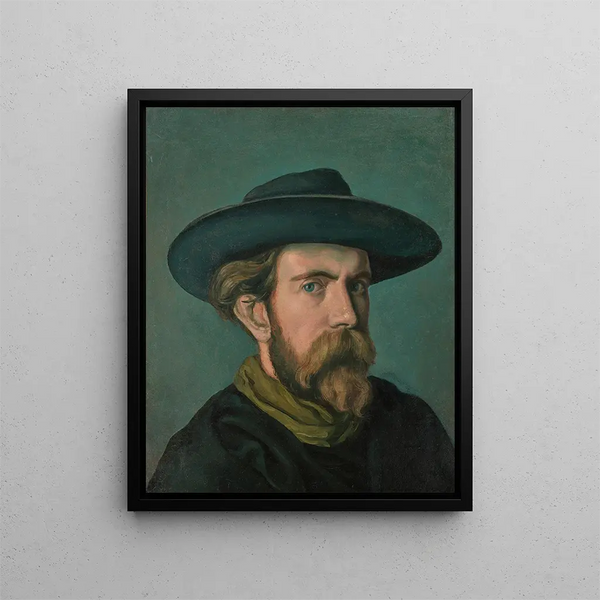 Selbstporträt - Émile Bernard — gerahmtes Bild an der Wand