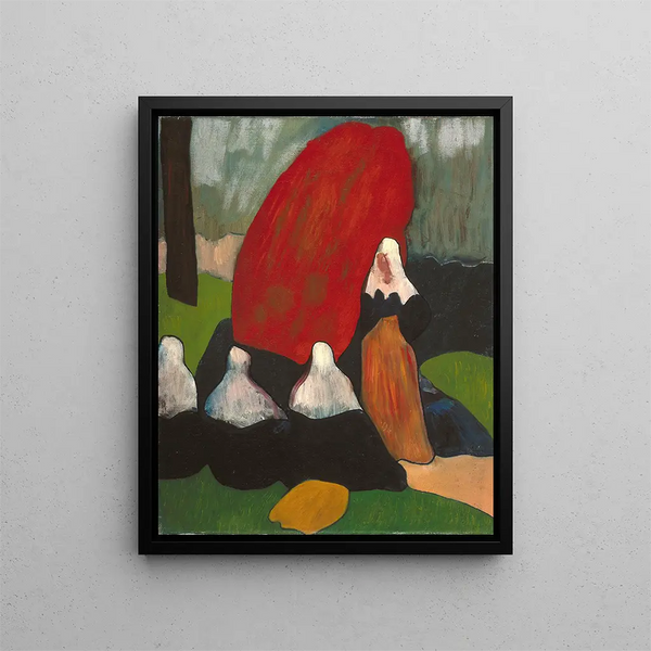 Bretonische Meeresalgen-Gemälde - Émile Bernard — gerahmtes Bild an der Wand