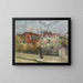 Garten in Blumen - Émile Bernard — gerahmtes Bild an der Wand