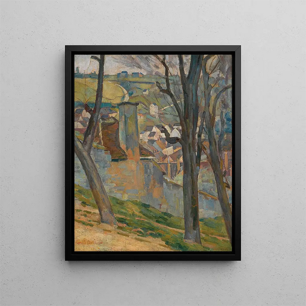 Landschaft bei Tonnerre - Émile Bernard — gerahmtes Bild an der Wand