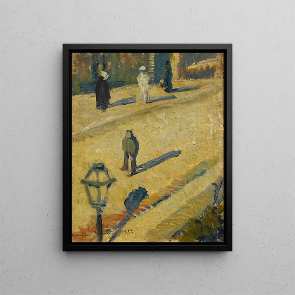 Rue Square - Émile Bernard — gerahmtes Bild an der Wand