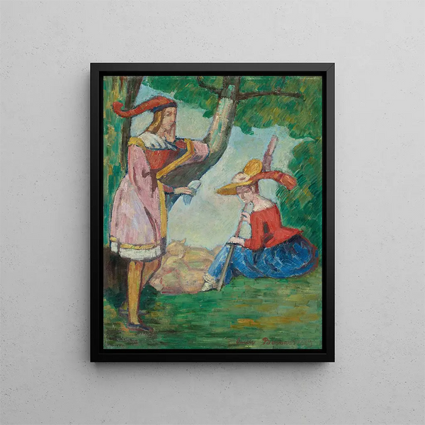 L'Écolière - Émile Bernard — gerahmtes Bild an der Wand