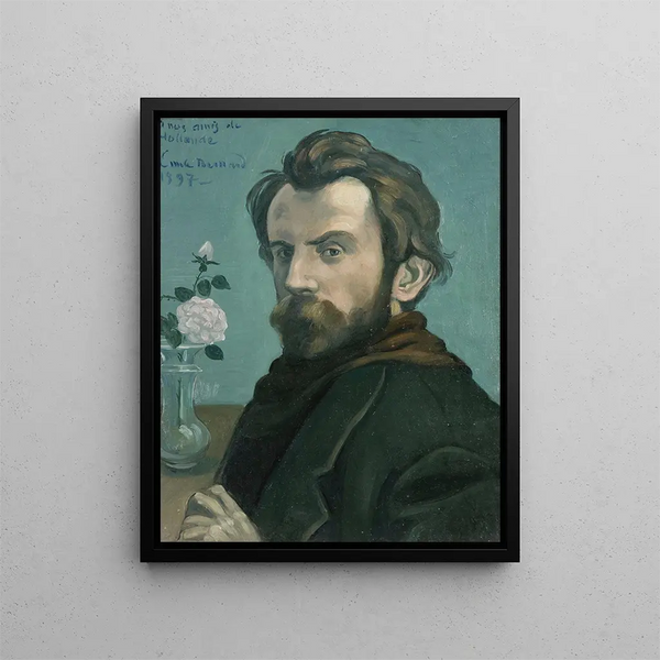 Selbstporträt - Émile Bernard — gerahmtes Bild an der Wand