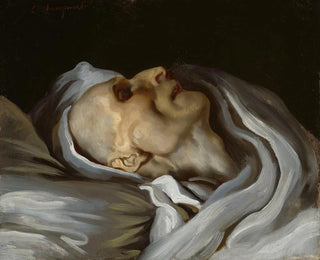 Théodore Géricault auf seinem Sterbebett - Émile Champmartin — Ansicht des Kunstwerks