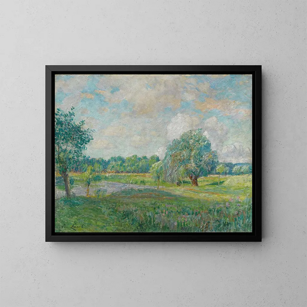 Le Saule - Émile Claus — gerahmtes Bild an der Wand