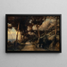 Landschaft in Capri genannt die Tiberiusstraße - Émile François David — gerahmtes Bild an der Wand