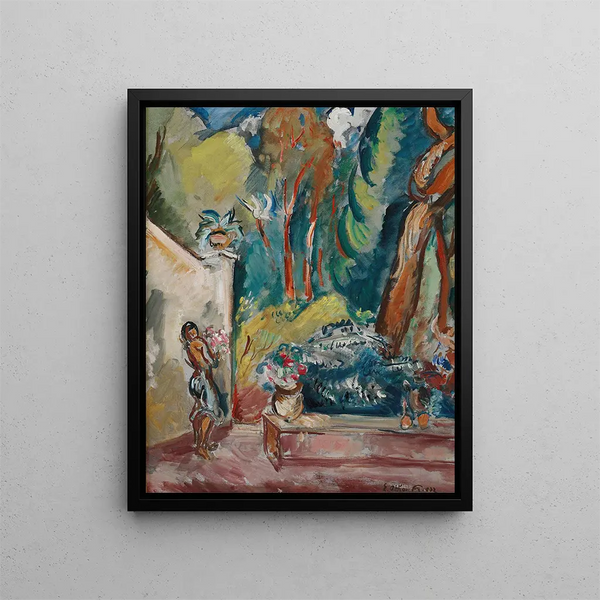 Garten der Krüge - Émile Othon Friesz — gerahmtes Bild an der Wand