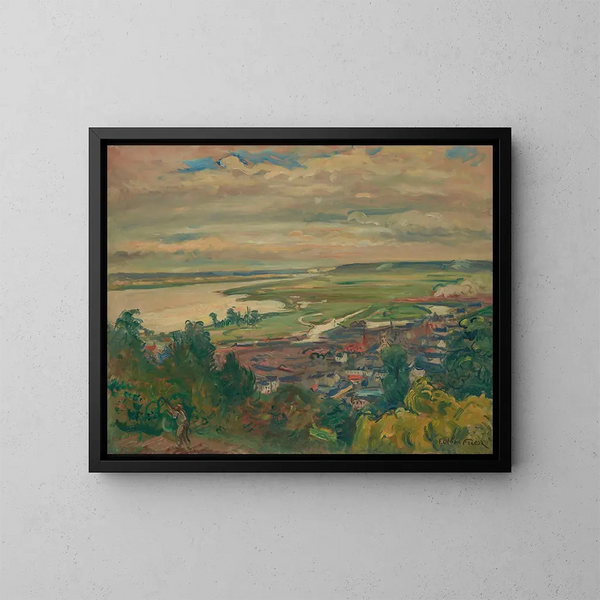 L estuaire de Honfleur - Émile Othon Friesz — gerahmtes Bild an der Wand