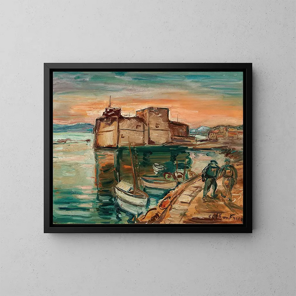 La Côte d'Azur - Émile Othon Friesz — gerahmtes Bild an der Wand