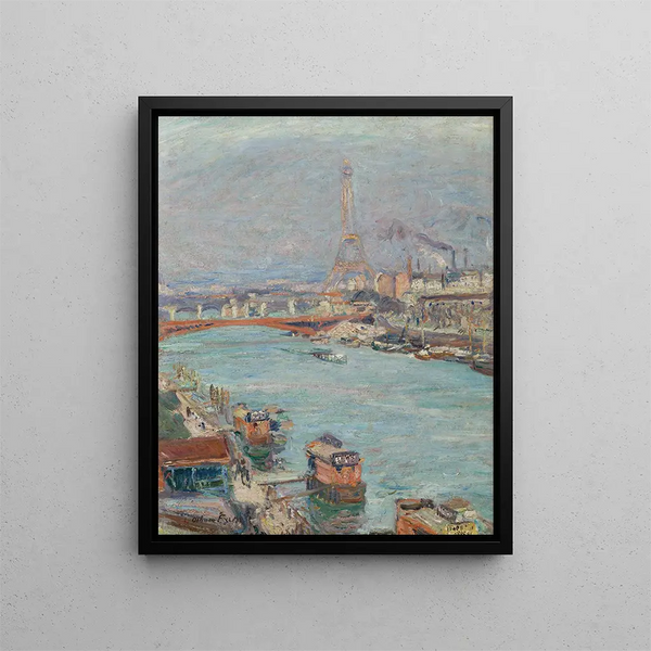 La Seine à Paris, la Tour Eiffel, le jour - Émile Othon Friesz — gerahmtes Bild an der Wand