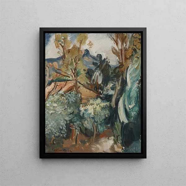 Landschaft in der Provence - Émile Othon Friesz — gerahmtes Bild an der Wand