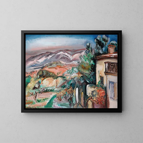 Landschaft von Toulon - Émile Othon Friesz — gerahmtes Bild an der Wand