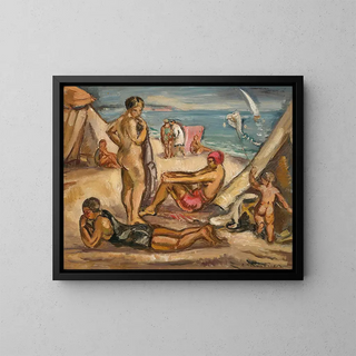 Emile Othon Friesz - Scne Anime Baigneuses Le Cerf Volant.webp