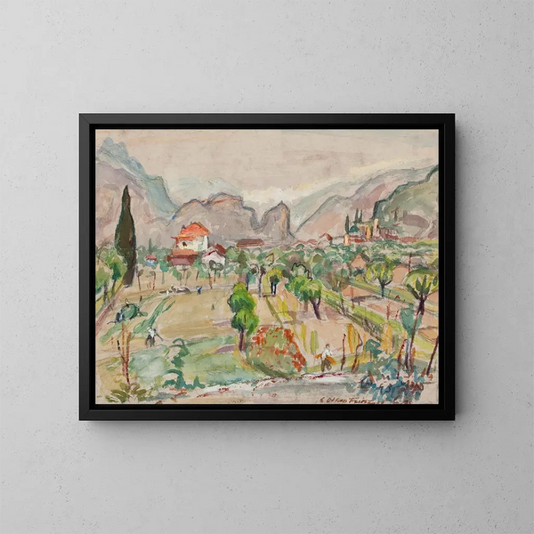 Vallée de la Meuse - Émile Othon Friesz — gerahmtes Bild an der Wand